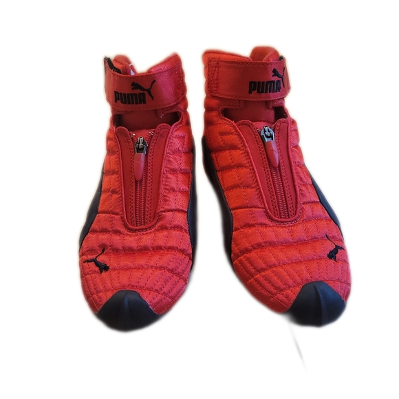 Puma vintage quilted speedcat hightop velcro moto racing boxing sneakers shoes 6 - Picture 4 of 13